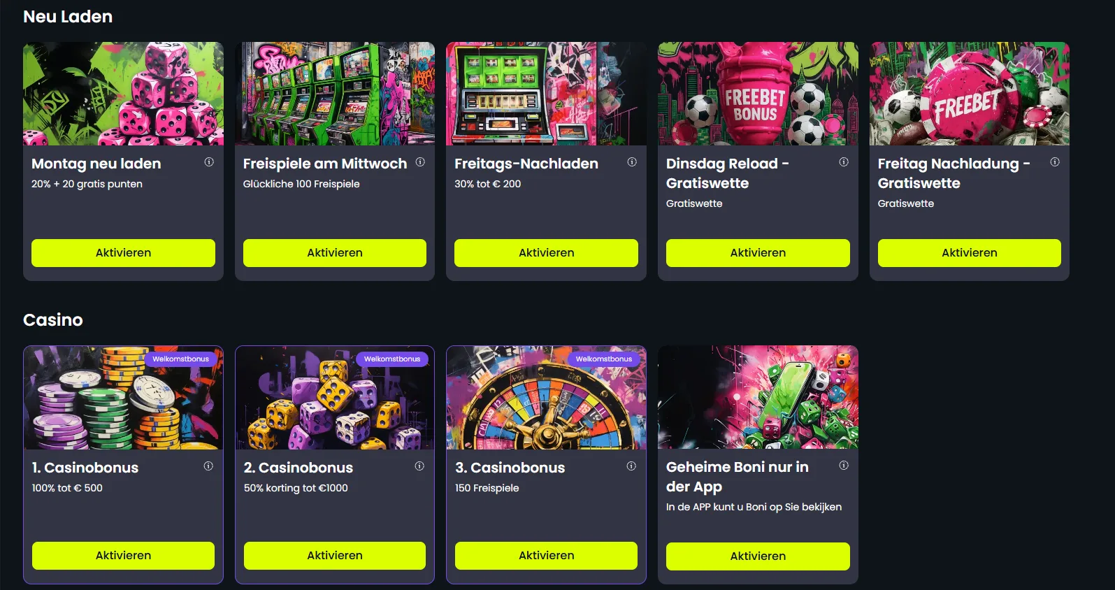 Starzino Casino Bonus